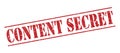 Content secret stamp