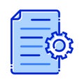 Content setting, content, setting, content management fully editable vector icons