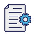 Content setting, content, setting, content management fully editable vector icons
