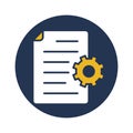 Content setting, content, setting, content management fully editable vector icons
