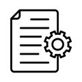 Content setting, content, setting, content management fully editable vector icons