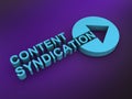 content syndication word on purple