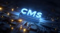 Content system design: management portal, web module, file organizer, user dashboard, data handler, page editor Royalty Free Stock Photo
