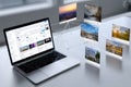 Content system design: management portal, web module, file organizer, user dashboard, data handler, page editor Royalty Free Stock Photo