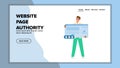 content website page authority vector