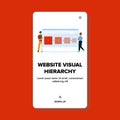 content website visual hierarchy vector