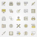 Content writing icons