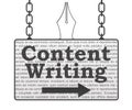 Content Writing Signboard