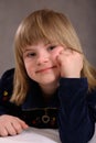 Contented Handicapped Girl Royalty Free Stock Photo