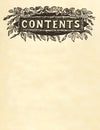 Contents title design