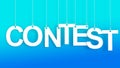 Contest hanging letters Royalty Free Stock Photo