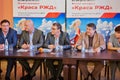 Contest jury at press conference