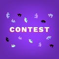 Contest banner. Vector Illustration. Royalty Free Stock Photo