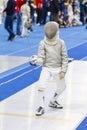 Contestants at the National Fencing Championship in Bucharest