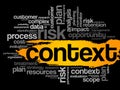 Context word cloud concept