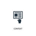 Context icon. Simple element