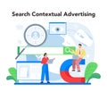 Contextual advertsing and targeting concept. Marketing campaign