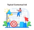 Contextual advertsing and targeting concept. Marketing campaign