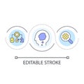 Contextual task analysis loop concept icon Royalty Free Stock Photo