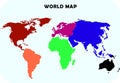 Continent world map
