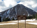 Continental Divide sign (USA) Royalty Free Stock Photo