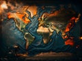 Continental Harmony: World Map Artistry