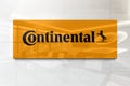 Continental on glossy office wall realistic texture