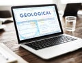 Continents Coordinates Exploration Geological Cartography Concept Royalty Free Stock Photo