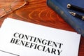 Contingent beneficiary.