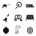 Continuation of the genus icons set, simple style