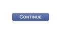 Continue web interface button violet color, registration program online