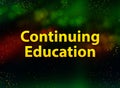 Continuing Education abstract bokeh dark background Royalty Free Stock Photo