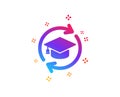 Continuing education icon. Online education sign. Vector Royalty Free Stock Photo