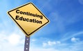 Continuing education sign Royalty Free Stock Photo