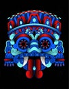 tlaloc mexican mask tattoo art