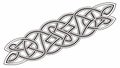 Continuous Celtic Knot Border Vector Pattern, vector design Generative AI Royalty Free Stock Photo