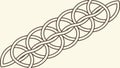 Continuous Celtic Knot Motif: Endless Connection Design Vector, vector design Generative AI Royalty Free Stock Photo