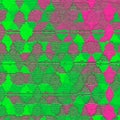 Illusive continuous colorful triangle pattern effect of camouflage