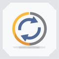 Continuous Cycle Process Vector Icon Royalty Free Stock Photo
