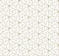 Continuous Decorative Graphic Geo, Wallpaper Pattern. Repetitive Ornament Vector Symmetrical Shapes Texture. Repeat Asian