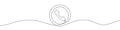 Continuous drawing of handset. One line icon of handset. Phone icon Royalty Free Stock Photo