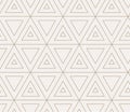 Continuous Fabric Graphic Web, Decor Texture. Repeat Ornament Vector Triangle Print Pattern. Repetitive Geometric Poly,