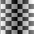 Continuous geometric black and white pattern