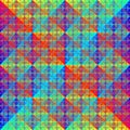 Continuous geometric iridescent pattern