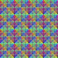 Continuous geometric iridescent pattern