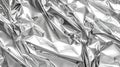 A continuous glossy background with a metallic silver leaf texture with an uneven metallic surface Royalty Free Stock Photo