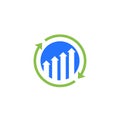 continuous growth and improvement icon