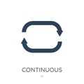 continuous icon in trendy design style. continuous icon isolated on white background. continuous vector icon simple and modern
