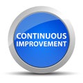 Continuous Improvement blue round button Royalty Free Stock Photo