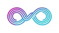 Continuous Infinity Symbol Icon for Eternity Perpetual Motion, vector design Generative AI Royalty Free Stock Photo